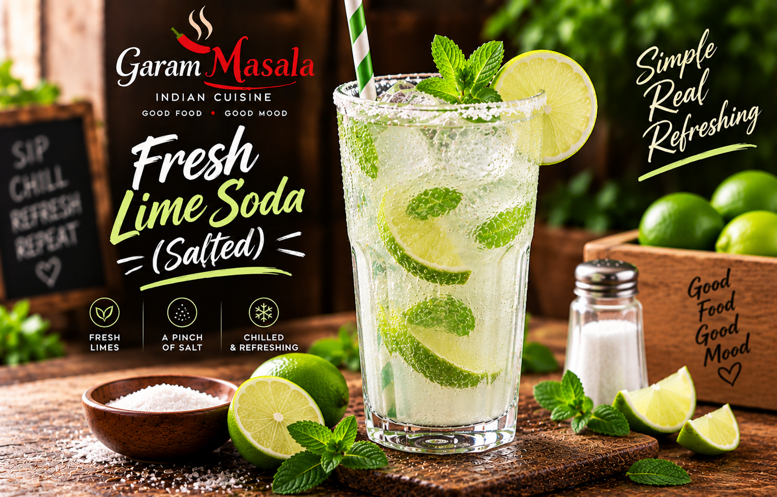 Fresh Lime Soda (Salt)