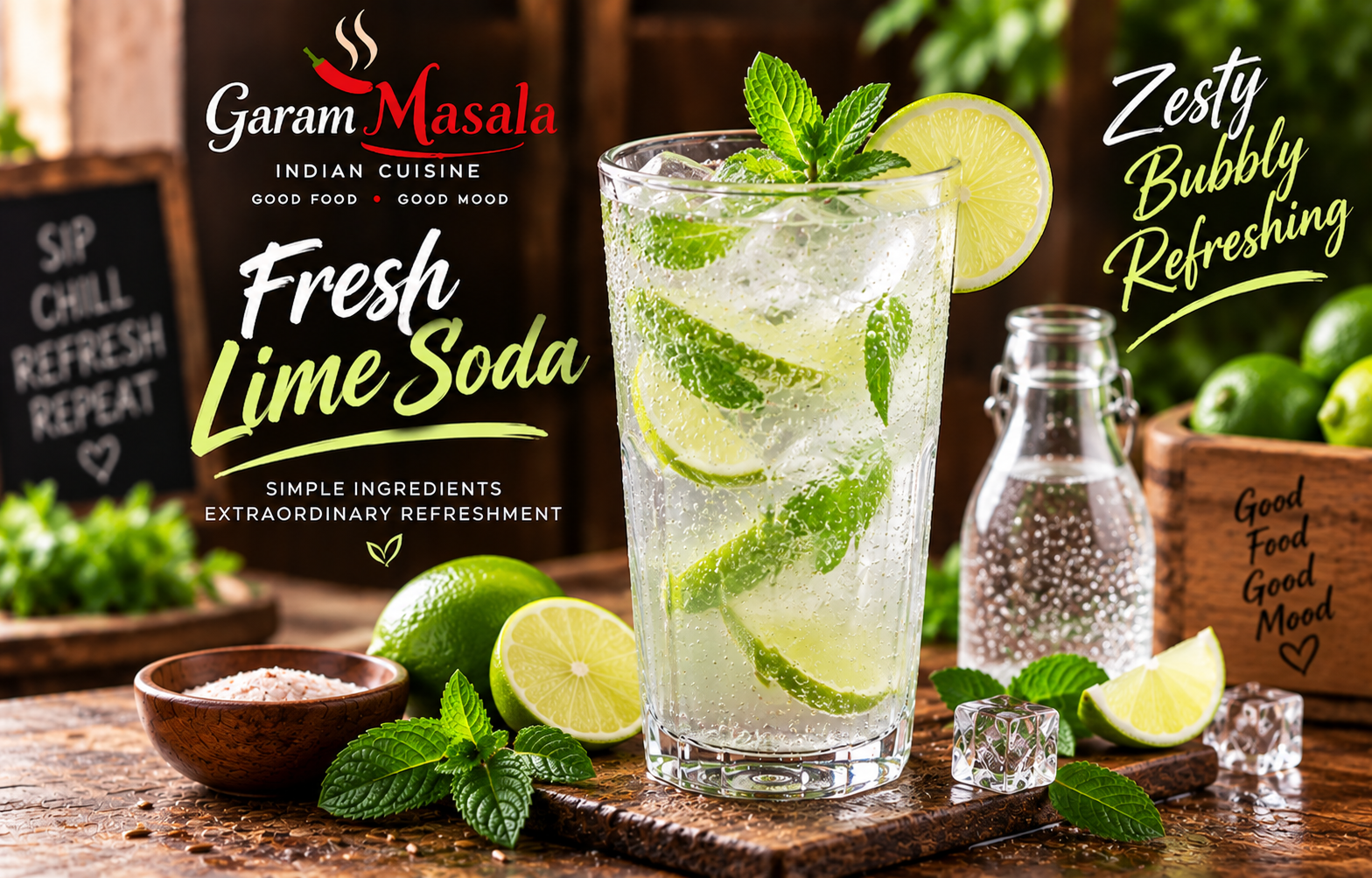 Fresh Lime Soda (Sweet)